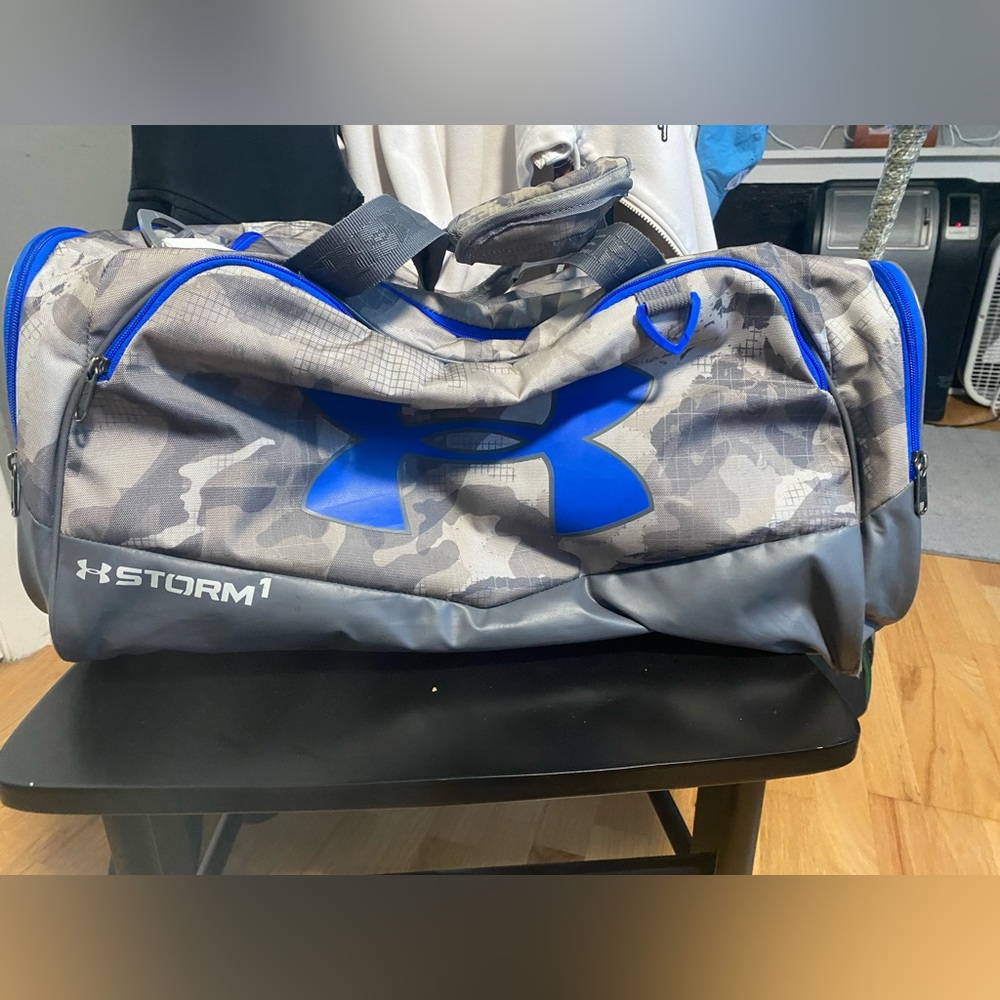 Under Armour Gray Camo Duffle Bag